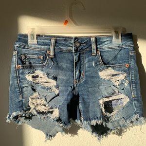 AMERICAN EAGLE midi denim shorts